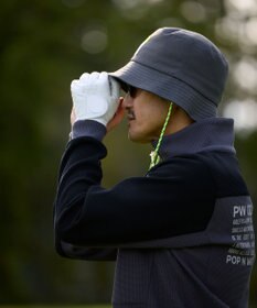 PW CIRCULUS 今が旬トップス！【ドライな肌触り / UV遮蔽率98.9% UVカット / ストレッチ】【MEN】ワッフルハーフジップトップス  ゴルフ