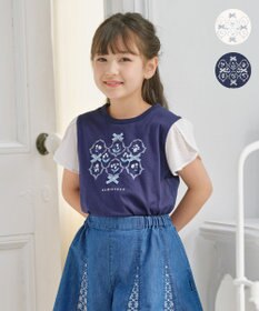 組曲 KIDS 【150-160㎝】スズランプリント Tシャツ