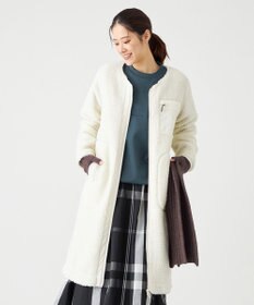 SHARE PARK LADIES 【LADIES】ボアフリースロングカーディガン