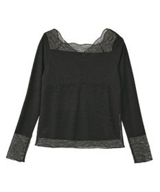 earth music&ecology 【吸湿発熱】【2WAY】あったかフェミニンインナー（２ｗａｙネック）