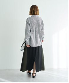 YECCA VECCA スカーフデザインアシメシャツ