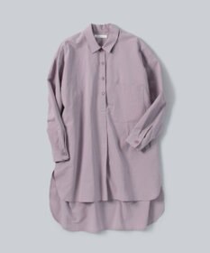 WHITE MAILS 【UNISEX】COTTON PAPER WASHED ポプリンロングシャツ