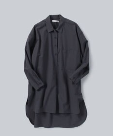 WHITE MAILS 【UNISEX】COTTON PAPER WASHED ポプリンロングシャツ