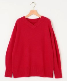 組曲 L 【WEB限定】ウールカシミヤミックスVネック ニット