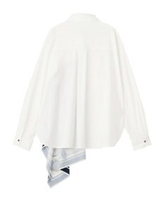 YECCA VECCA スカーフデザインアシメシャツ