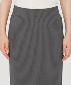 uncrave 【手洗い可】スムース ニット リブ スカート（uncrave STANDARD）