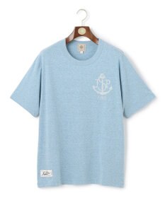 J.PRESS MEN 【NYUZELESS】アンカーグラフィック Tシャツ サックスブルー系