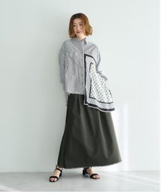 YECCA VECCA スカーフデザインアシメシャツ