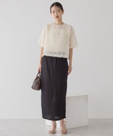 AMERICAN HOLIC フリンジジャガードブラウス