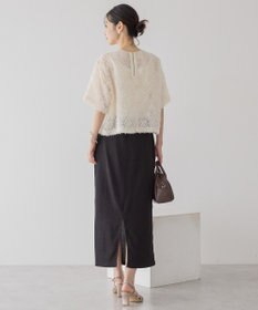 AMERICAN HOLIC フリンジジャガードブラウス