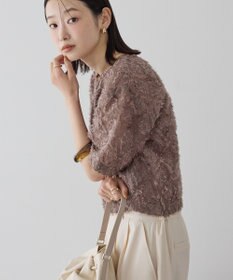 AMERICAN HOLIC フリンジジャガードブラウス