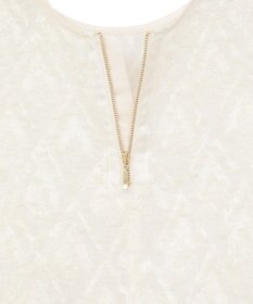 AMERICAN HOLIC フリンジジャガードブラウス