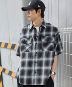 WEGO オンブレチェックシャツ（SS）