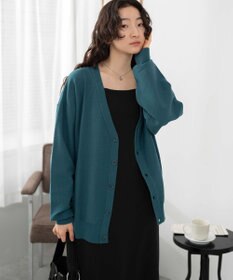 WEGO 【ユニセックス着用ITEM/紫外線対策/冷房対策】オーバーフィットドライタッチカーディガン