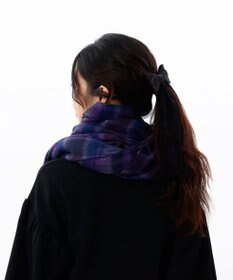 AURORA 【 ANNA SUI（アナ スイ）】ウールチェックストール(WASH)