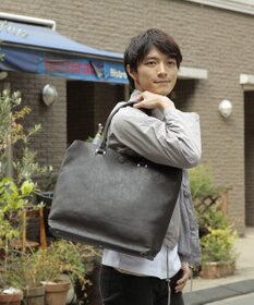 UNBILLION Otias アンティークタイプ合皮ビジネストート