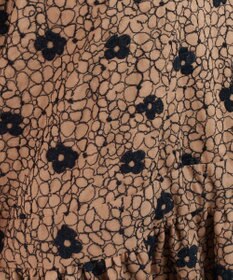 muuc 【手刺繍のような刺繍が美しい】ハイドランジア 切り替えパンツ