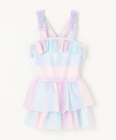 ANY KIDS 総柄 フリル ワンピース 水着