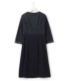 23区 【洗える】トリアセダブルジョーゼット フレア ワンピース