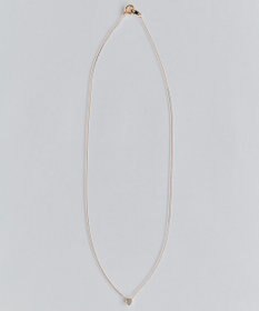 Phoebe 【金属アレルギー対応】シャインベゼルセッティングネックレス　シャンパンゴールド