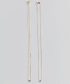 Phoebe 【金属アレルギー対応】シャインベゼルセッティングネックレス　シャンパンゴールド