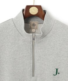 J.PRESS MEN 【WEB限定】J刺繍ハーフジップスウェット