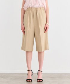 BEIGE， 【接触冷感/UVカット/洗える】YANN / ウエストゴムハーフタックパンツ