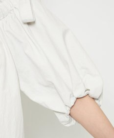 uncrave ライトプルーフナイロン オフショルブラウス