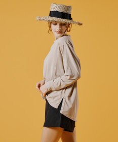 San-ai Resort（三愛水着楽園） WEB限定【紫外線カット(UPF50＋)】リブ素材ラッシュガード付 4点セット水着