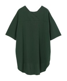 Green Parks ミニ裏毛バックカシュクール半袖チュニック