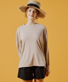 San-ai Resort（三愛水着楽園） WEB限定【紫外線カット(UPF50＋)】リブ素材ラッシュガード付 4点セット水着