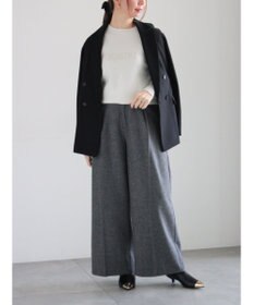 Te chichi パール&ウレタン刺繍ロゴニット