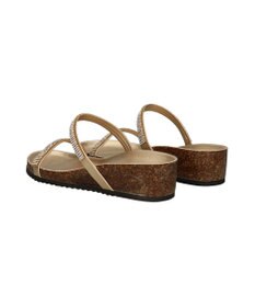INTER-CHAUSSURES 【ITALIAN SHOEMAKERS】ラインストーンダブルストラップサンダル