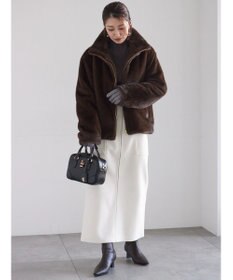 Te chichi 【宮本茉由着用】グラデーションファースタンドジャケット