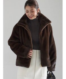 Te chichi 【宮本茉由着用】グラデーションファースタンドジャケット