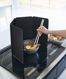 tower マグネットレンジガード タワー 4枚パネル ブラック