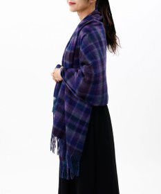 AURORA 【 ANNA SUI（アナ スイ）】ウールチェックストール(WASH)