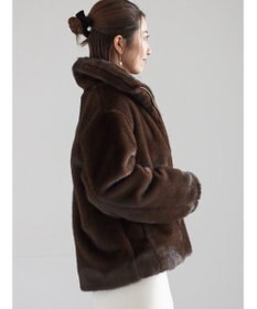 Te chichi 【宮本茉由着用】グラデーションファースタンドジャケット