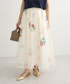 Green Parks ・ＳＵＧＡＲ　ＳＰＯＯＮ　フラワーｐｔシアーフレアスカート
