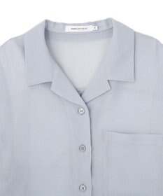 AMERICAN HOLIC シアーショート丈開襟シャツ