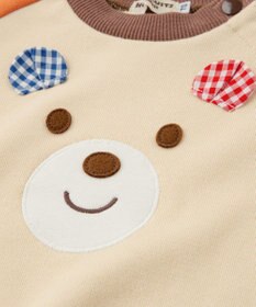 MIKI HOUSE HOT BISCUITS 【70-110cm】 顔ドン ラグラントレーナー