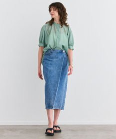 BEIGE， 【洗える】AMARYLLIS / シアーパフオーバーサイズブラウス