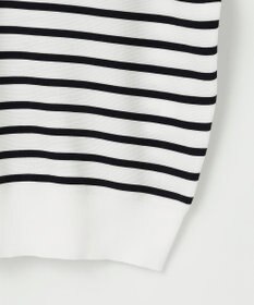 J.PRESS LADIES S 【洗える・抗菌防臭】 ドルマンガーター ボーダー ニット