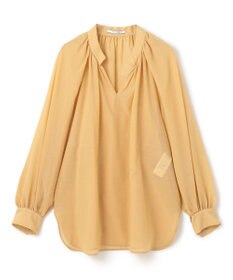 BEIGE， 【洗える】MOYE / シアーウールパフスリーブブラウス
