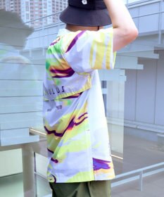 PW CIRCULUS 【MEN】【ストレッチ/通気性】プリント オープンカラー シャツ