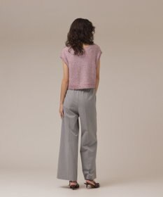 GRACE CONTINENTAL ショートフェザーニットトップ