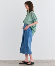 BEIGE， 【洗える】AMARYLLIS / シアーパフオーバーサイズブラウス