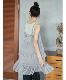 earth music&ecology チュールミニキャミワンピース