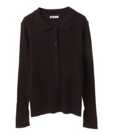 CRAFT STANDARD BOUTIQUE 襟付きニットコンパクトカーディガン