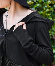 UNFILO 【ZIP!放映】 ラッシュガード ペプラムフーディ